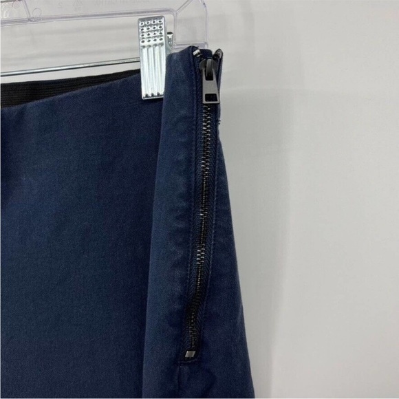 Everlane Side-Zip Stretch Cotton Twill Trousers Minimalist Navy Blue size 10. - Picture 5 of 5